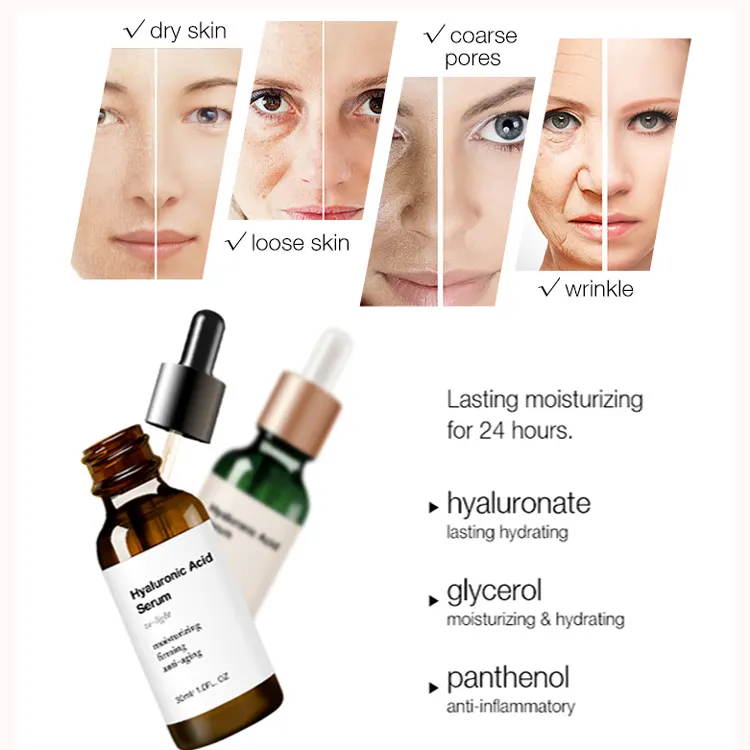 Facial Skin Care Serum Private Label Peptide Anti-Wrinkle Firming Microneedle Serum Face Whitening Serum