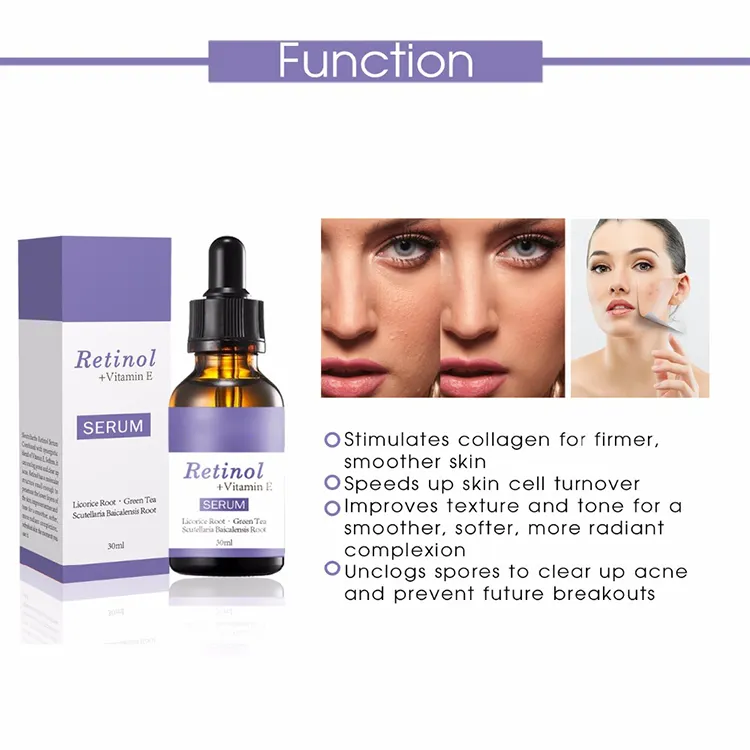 Facial Skin Care Serum Private Label Peptide Anti-Wrinkle Firming Microneedle Serum Face Whitening Serum