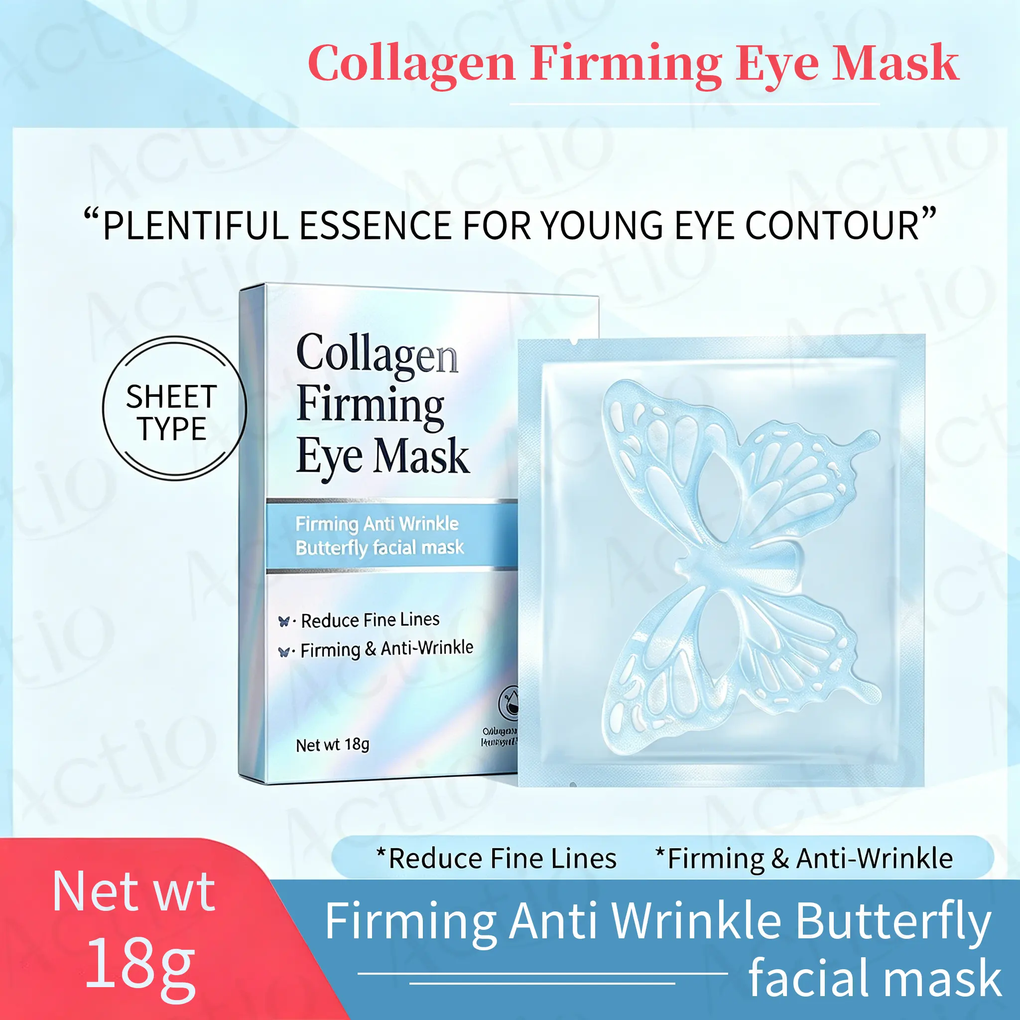 Hot Selling Eye Sleeping Mask Fade Fine Line Plentiful Essence for Young Eye Contour Custom Fast Shipping