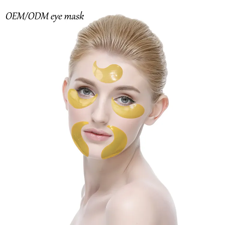 Wholesale Hydrogel Under Eye Patch Best Lifting Soothing Seaweed 24k Gold Eye Mask Brightening Anti-Wrinkle Eye Care Gel