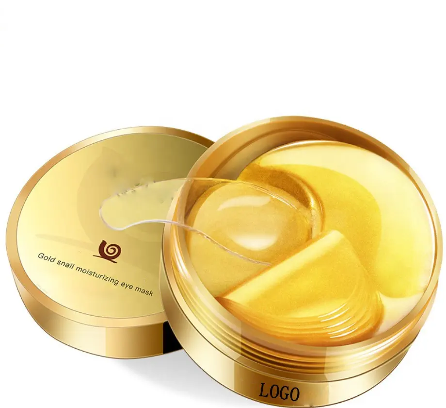 Private Label Snail Crystal Collagen Mask Eye Patch 24K Golden Eye Mask Under Eye Gel Patch