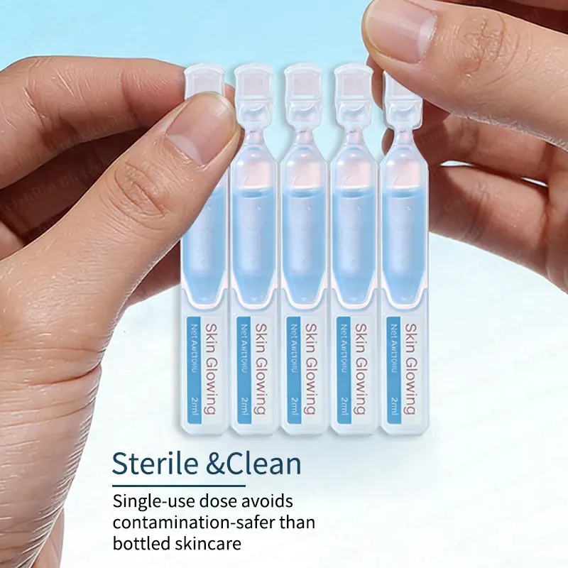 Hot Selling Anti-Aging, Tightening Wrinkle & Repair Single Use Hyaluronic facial Serum for Women Skin Glowing