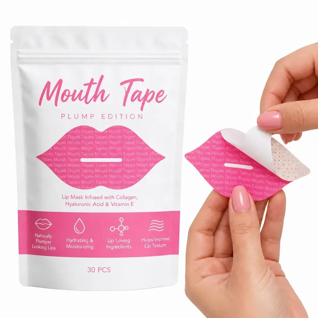 Collagen Hydrogel Lip Sleep Mask Patch Overnight Hydrating Lip Line Removal Patch Anti Dry Chapped Moisturizing Wrinkle Patch