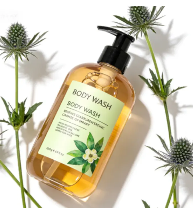 Bath Shower Gel Oil Control Vitamin E Shea Butter Organic Ingredients Moisturizing Whitening Perfumed All Skin Types Travel Size