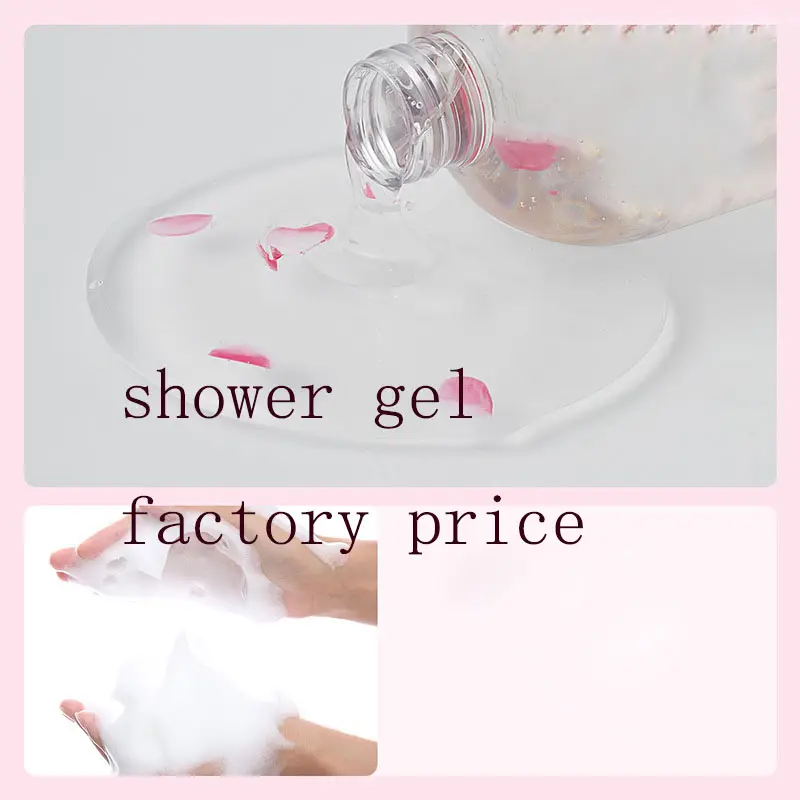 Gentle Whitening Moisturizing Perfumed Organic Shower Gels for Body Wash with Natural Material Daily Use