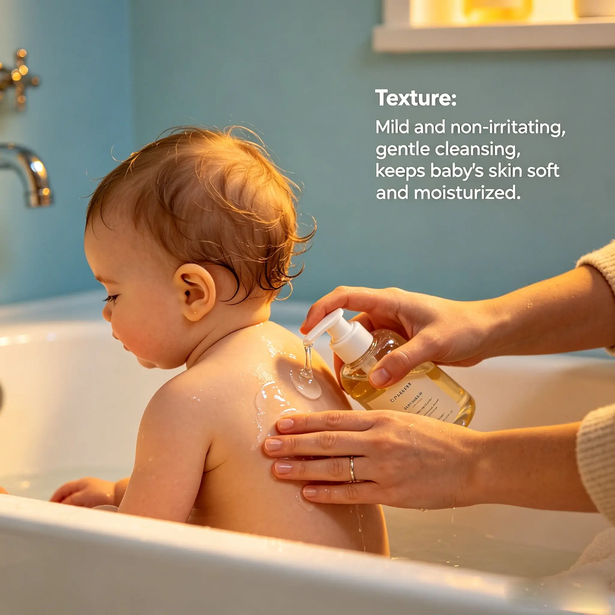 Baby Wash Mild Natural Kids Body Wash Private Label Gentle Baby Skincare Tear-Free Hydrating Soothing Sensitive Baby Skin
