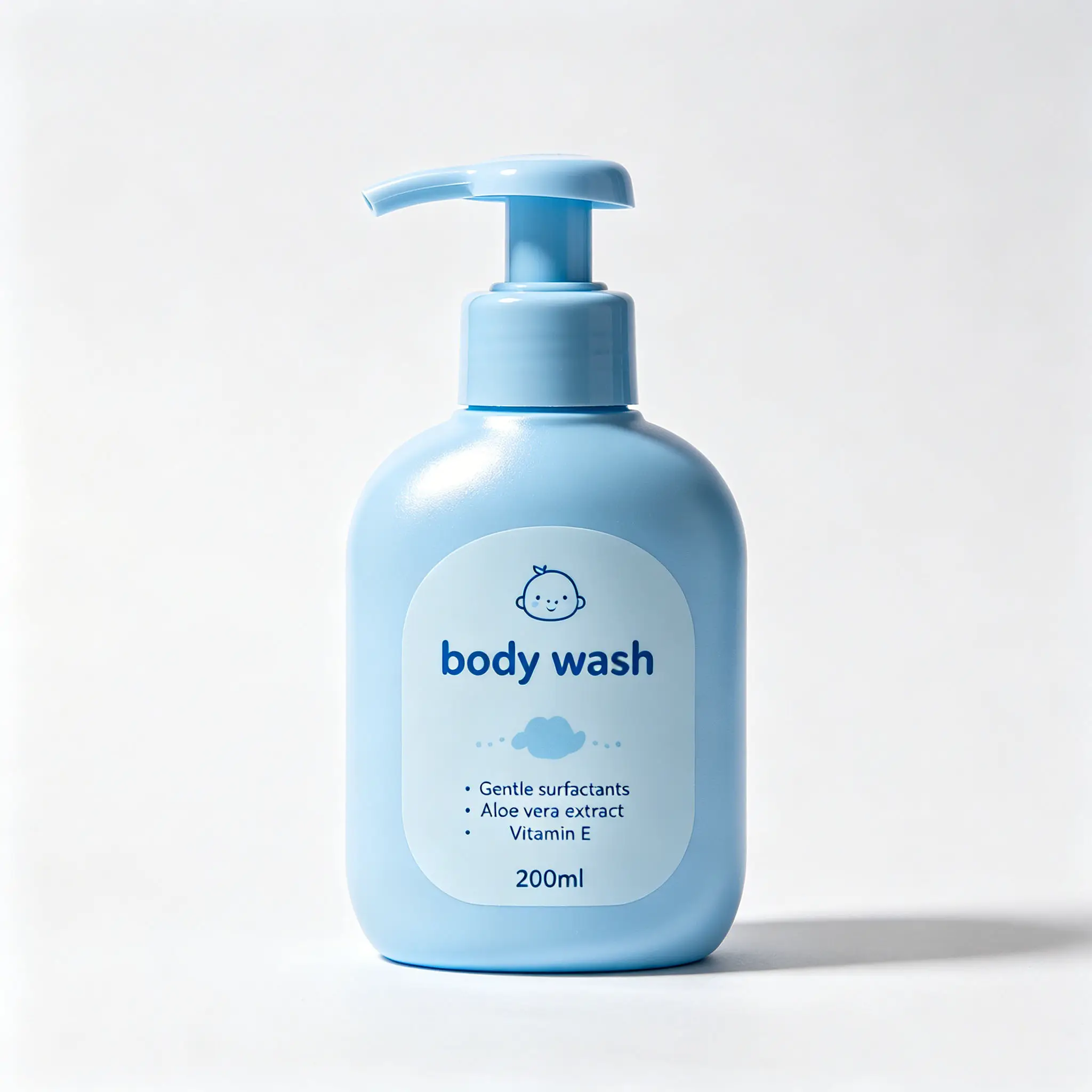 Baby Wash Mild Natural Kids Body Wash Private Label Gentle Baby Skincare Tear-Free Hydrating Soothing Sensitive Baby Skin