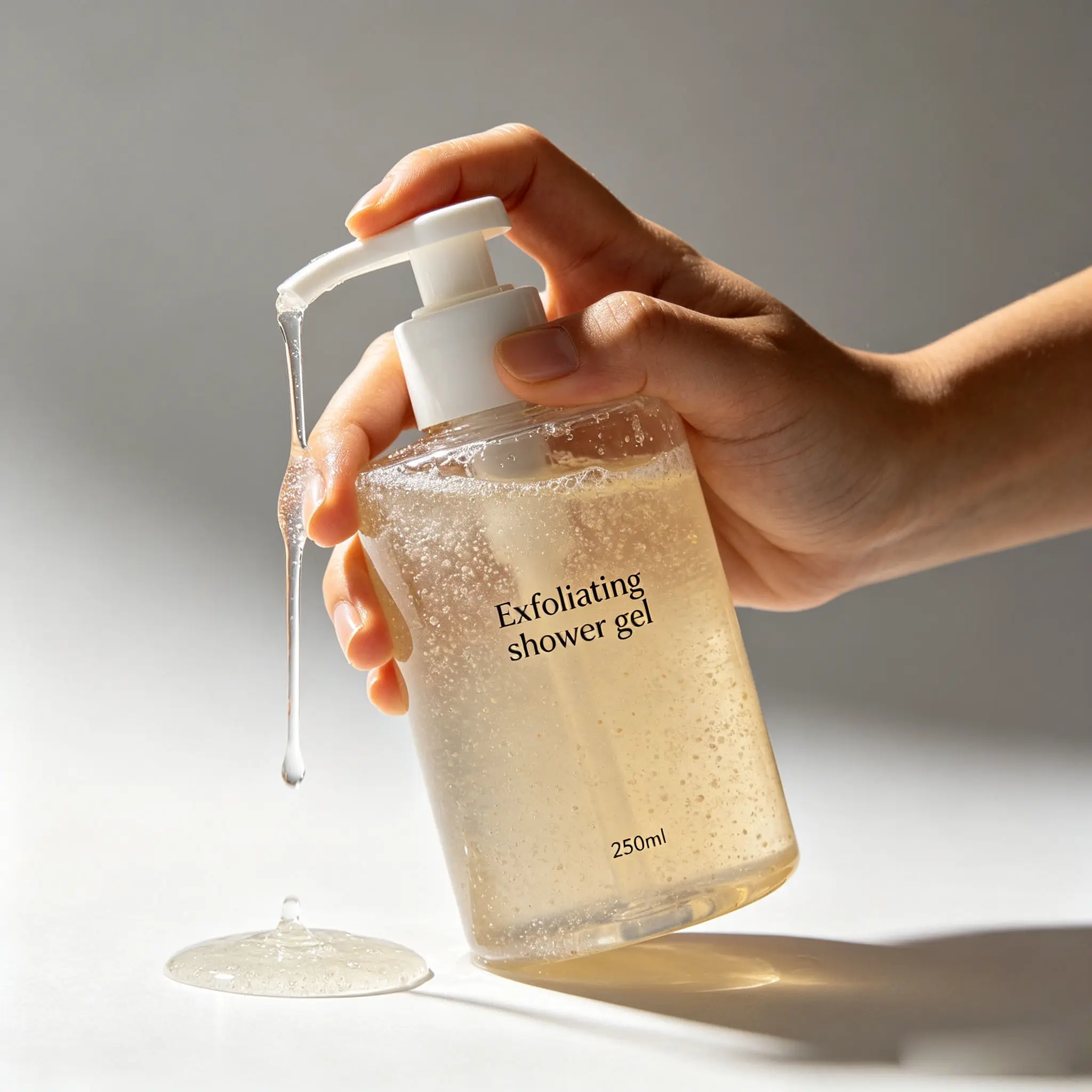 Exfoliating Shower Gel Skin Smoothing Body Wash Private Label Exfoliating Bath Gel Remove Dead Skin Soften Rough Skin