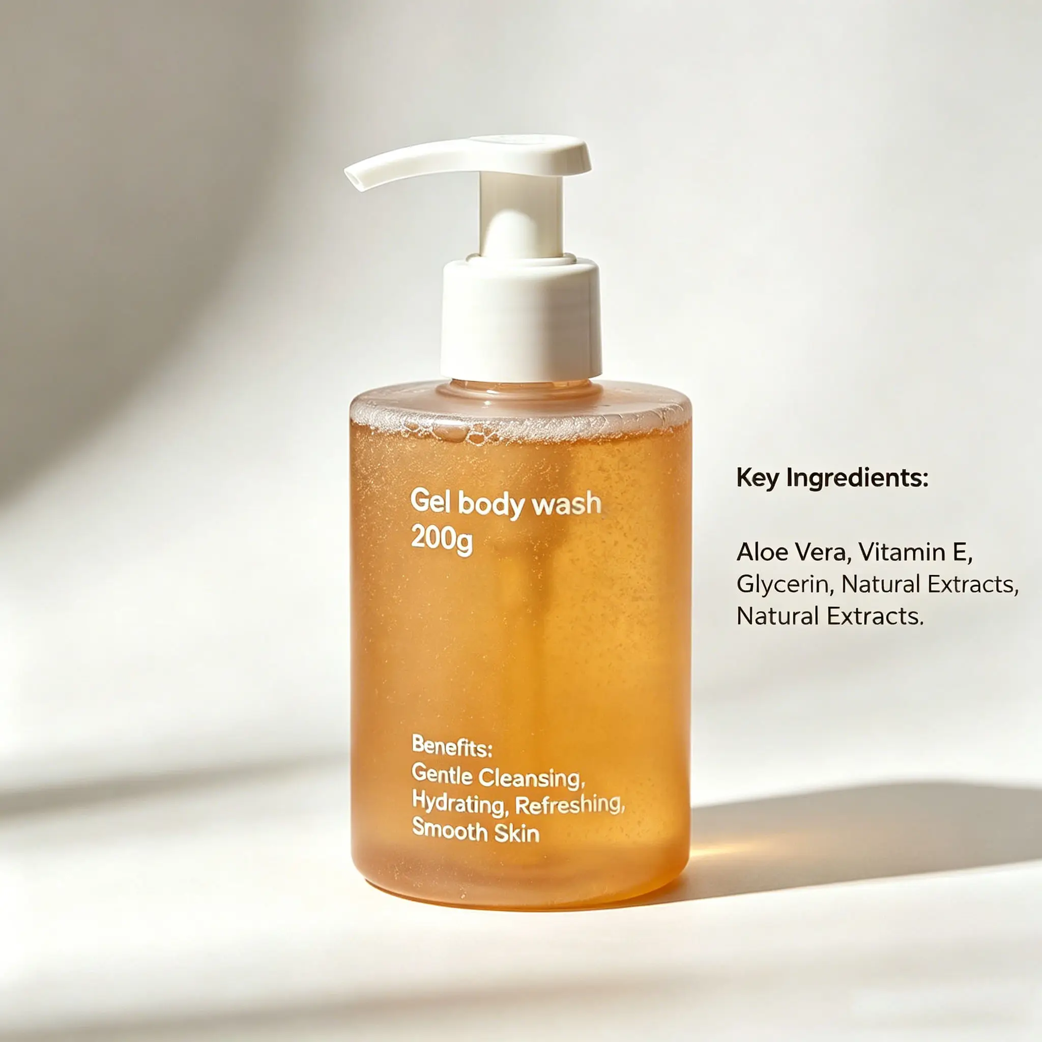 Hydrating Gel Body Wash Gentle Gel Body Wash Refreshing Daily Shower Gel Private Label Wholesale Custom OEM