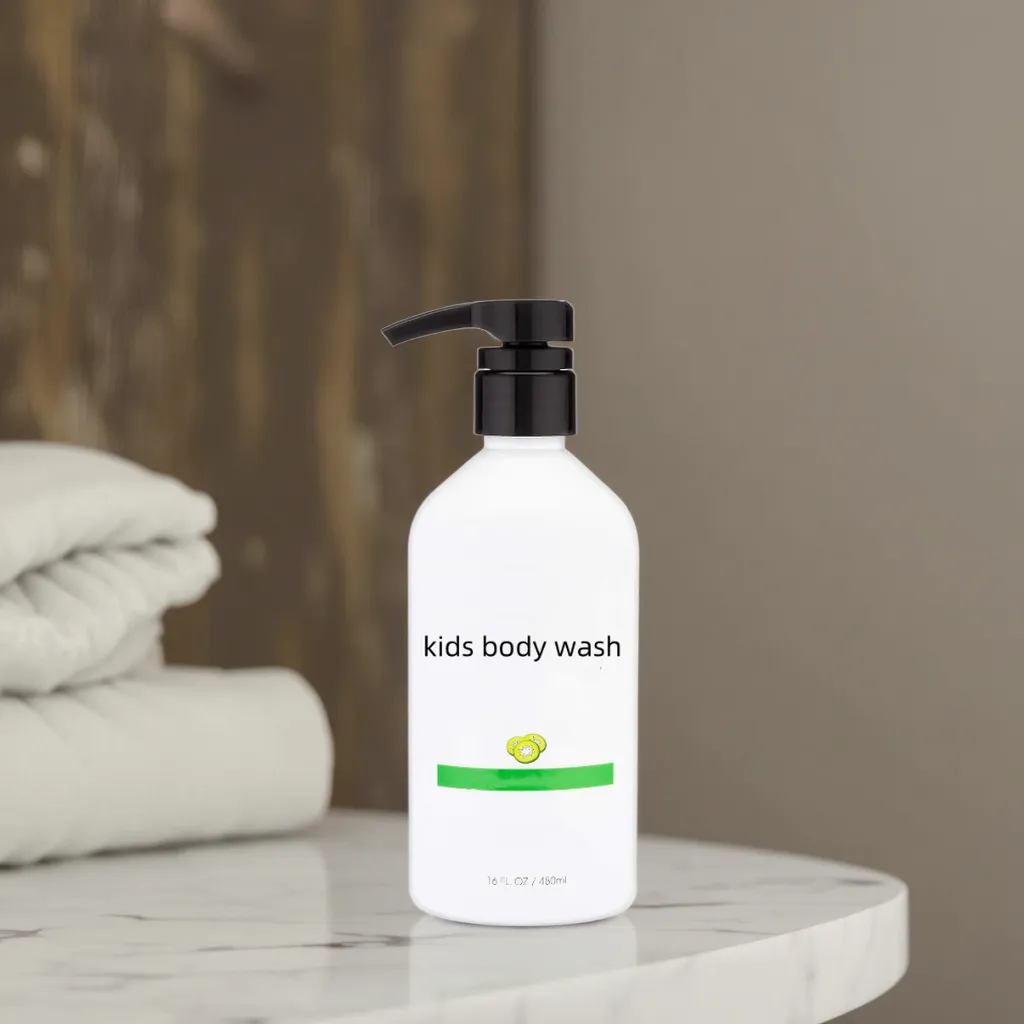 Kids Shower Gel Strawberry Jasmine Lemon Cucumber Lavender Scented Bath Body Wash with Niacinamide and Herbal Ingredients