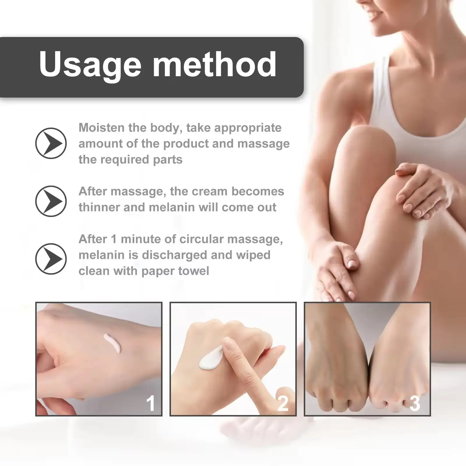 Wholesale Private Label Inner Thigh Lightening Cream Dark Spots Eraser Spotless Skin Underarm Whitening Cream