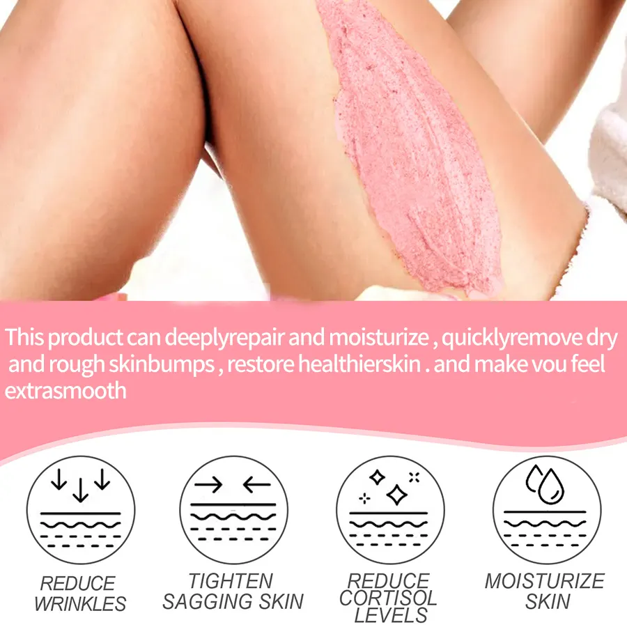 OEM ODM Private Label Watermelon Natural Exfoliating Whitening Body Scrub Fruit Body Scrub