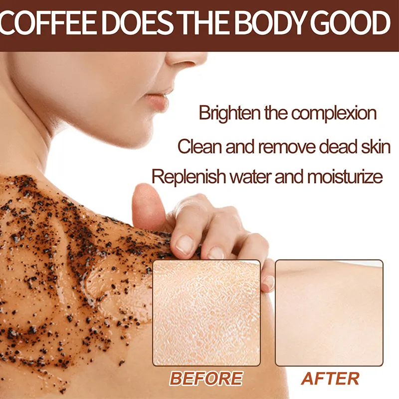 Private Label Body Scrub Dead Sea Salt Vegan Exfoliating Boot Body Care Deep Cleaning Moisture Coffee Body Scrub