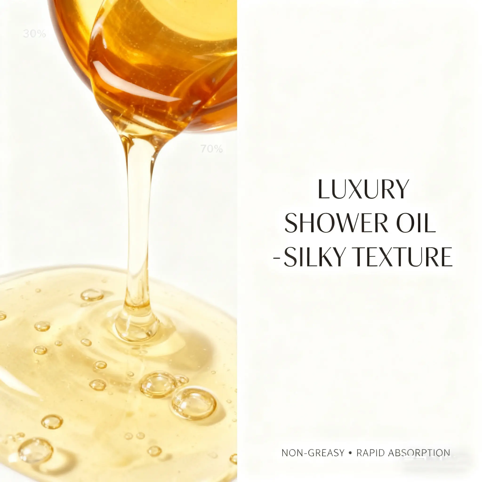 Vitamin c Body Oil Skin Nourishment for Spa-Like Experience Natural 2-in-1 Shower and Body Oil Essence with Hydrating