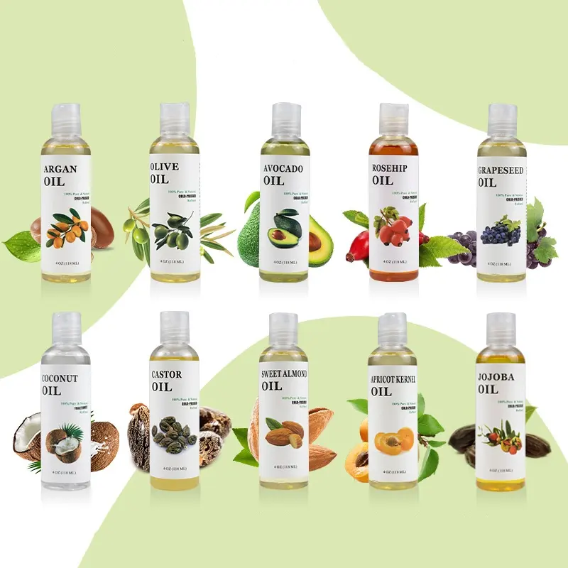 Private Label Jojoba Essence Oil Pure Essential Aromatherapy Base Oil Body and Face Massage Oil