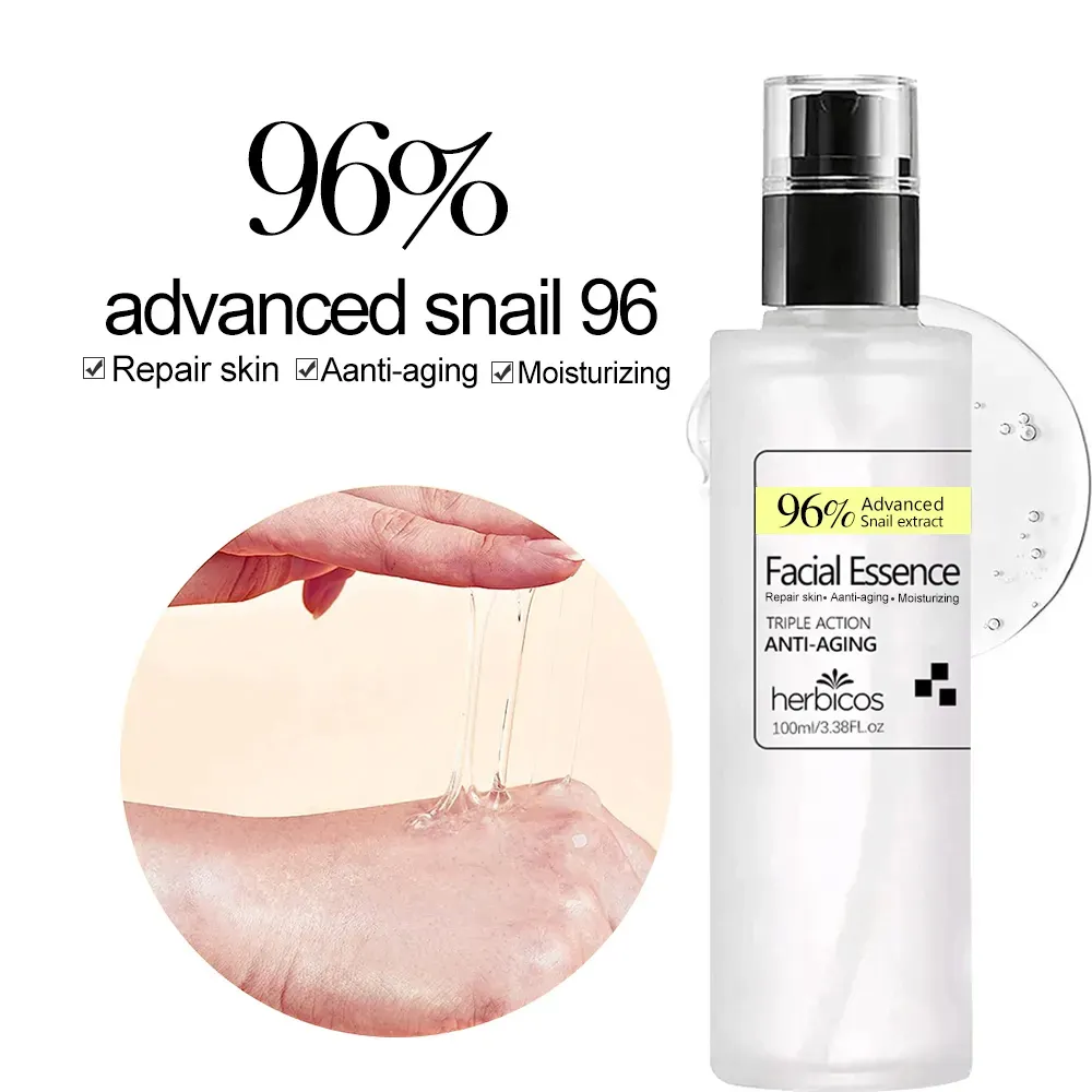 For Herbicos 96 Mucin Power Repairing Whitening for Essence Collagen Face Serum for Skin Anti-Aging Liqui