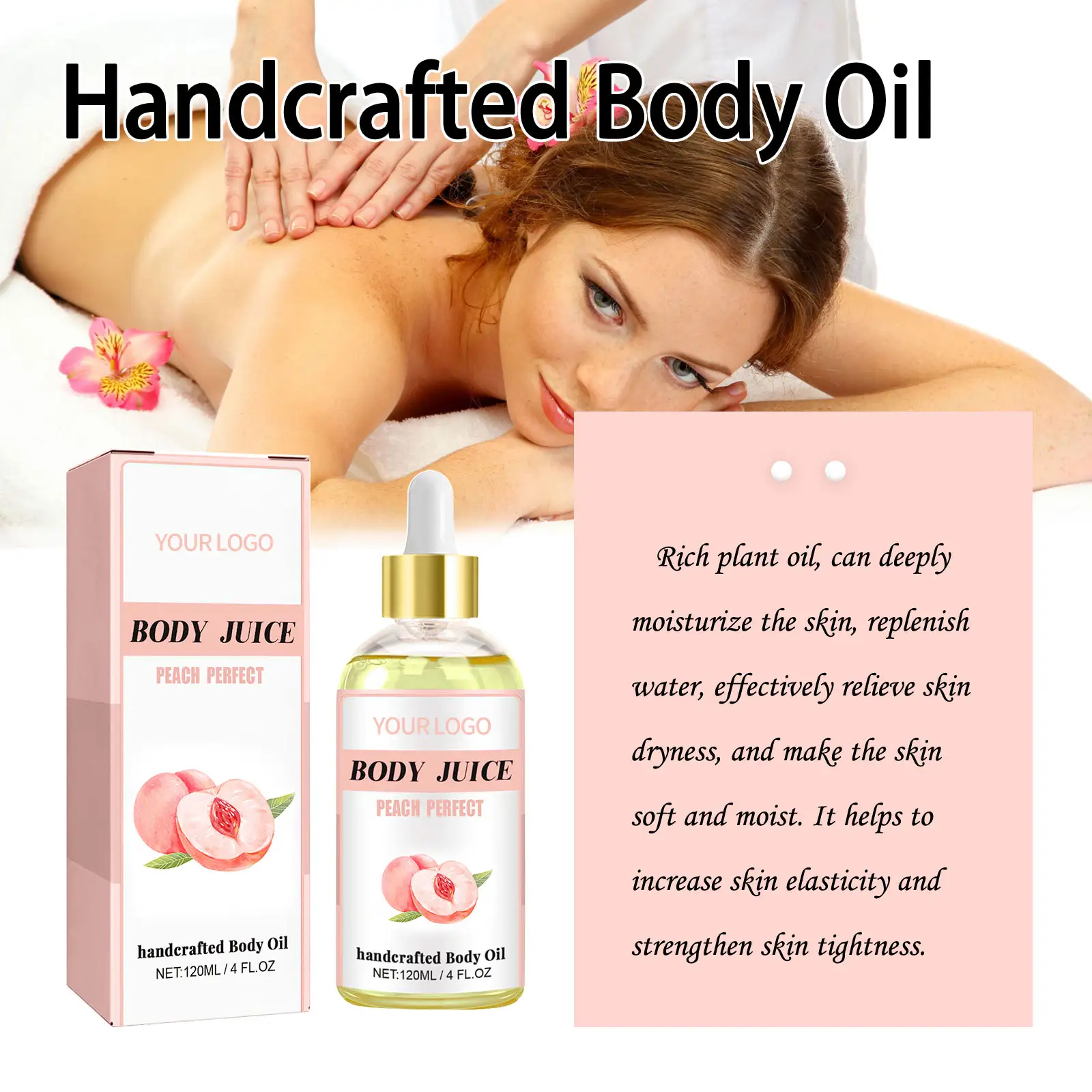 Wholesale Private Label Natural Vitamin CandE Face and Body Massage Moisturizing Jojoba Oil Essential Oil Oem120ml
