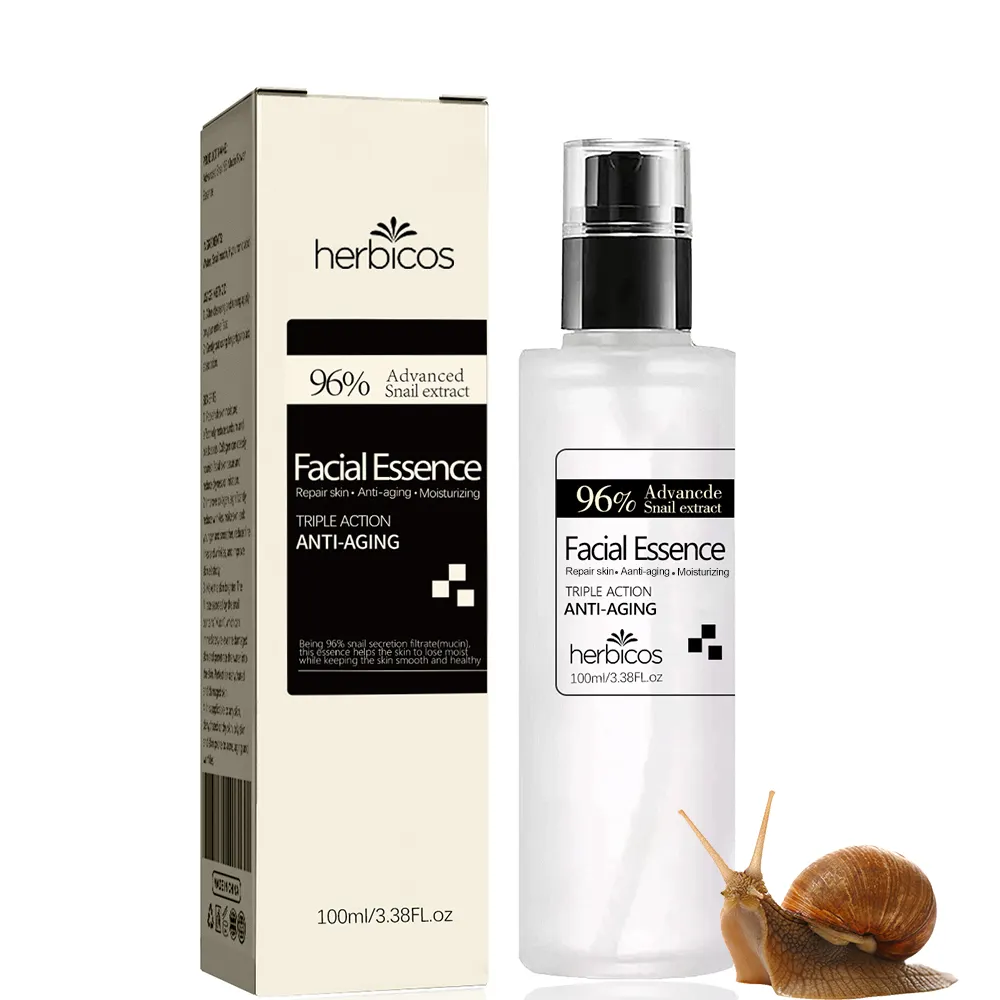 Private Label 96% for Extract Mucin Power for Essence Oil Moisturizing Korea Skin Care Snail Serum for Face