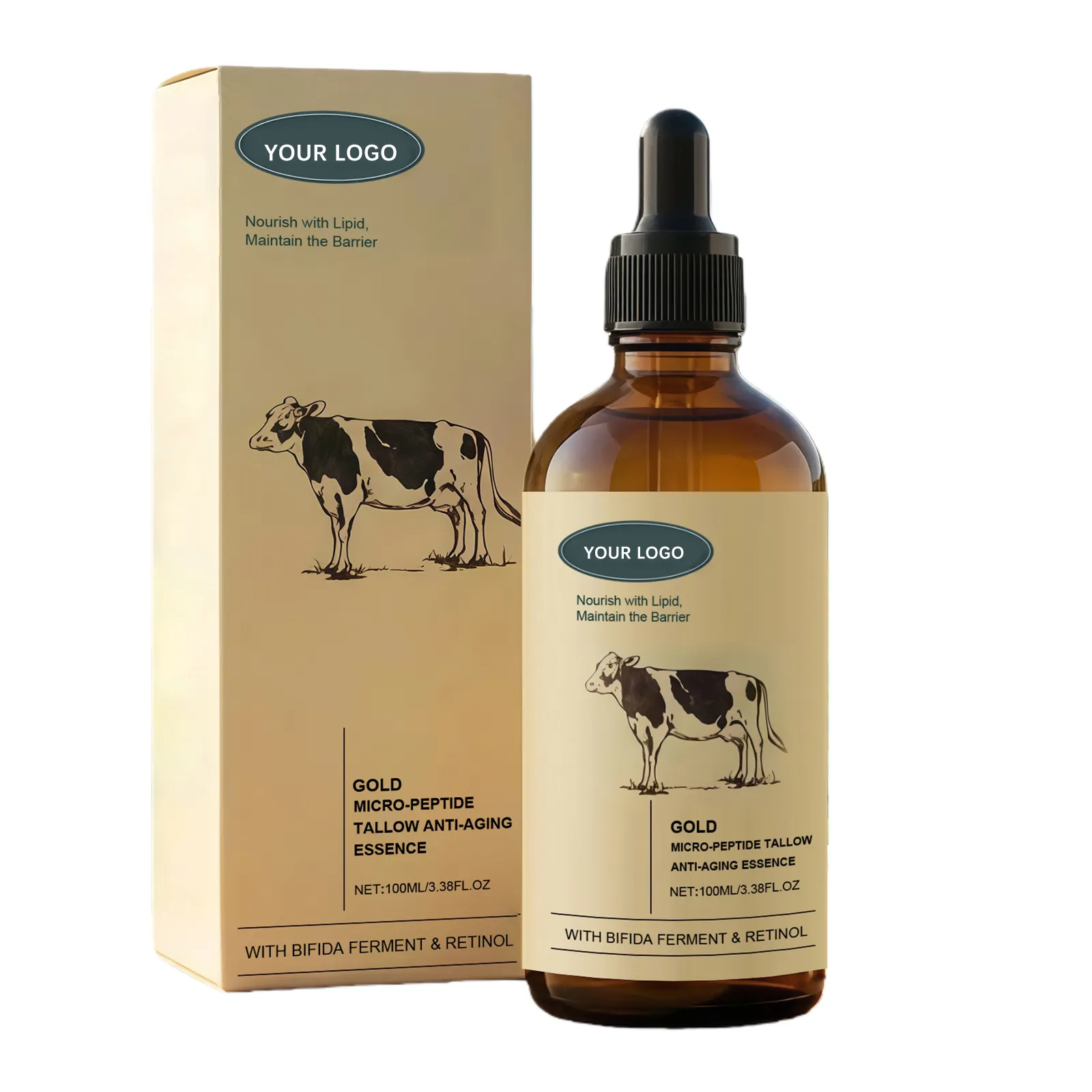 Customized Private Label Grass Fed Beauty Skin Care Products Beef Tallow Retinol Moisturizing Skincare Face Moisturizer Serum