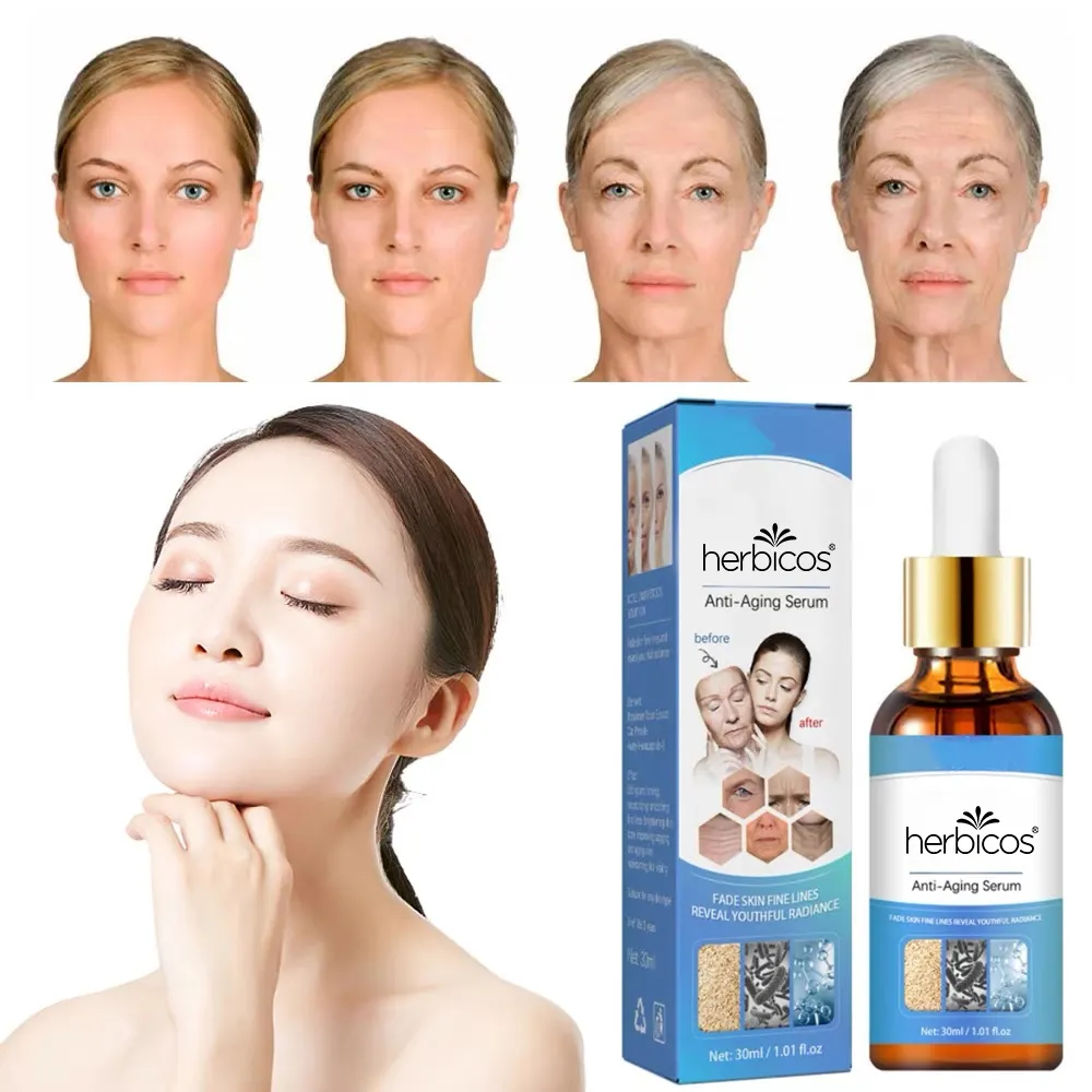 Herbicos Anti-wrinkle Essence Lighten Fine Lines Dark Spots Moisturizing Rejuvenate Anti-aging Skin Face Lift Serum Liquid
