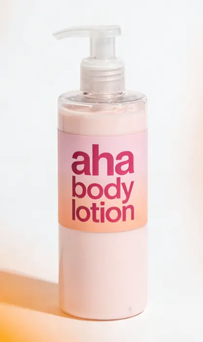 Aha Organic Body Lotion with Hyaluronic Acid Vitamin C & Kojic Acid-Whitening & Nourishing Moisturizer 500mL Private Label