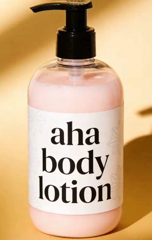 Aha Organic Body Lotion with Hyaluronic Acid Vitamin C & Kojic Acid-Whitening & Nourishing Moisturizer 500mL Private Label