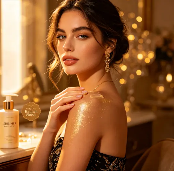 Shimmer Body Lotion Sparkling Illuminating Moisturizing Whitening Body Lotion Shimmer Glow Skin Brightening Body Cream for Women