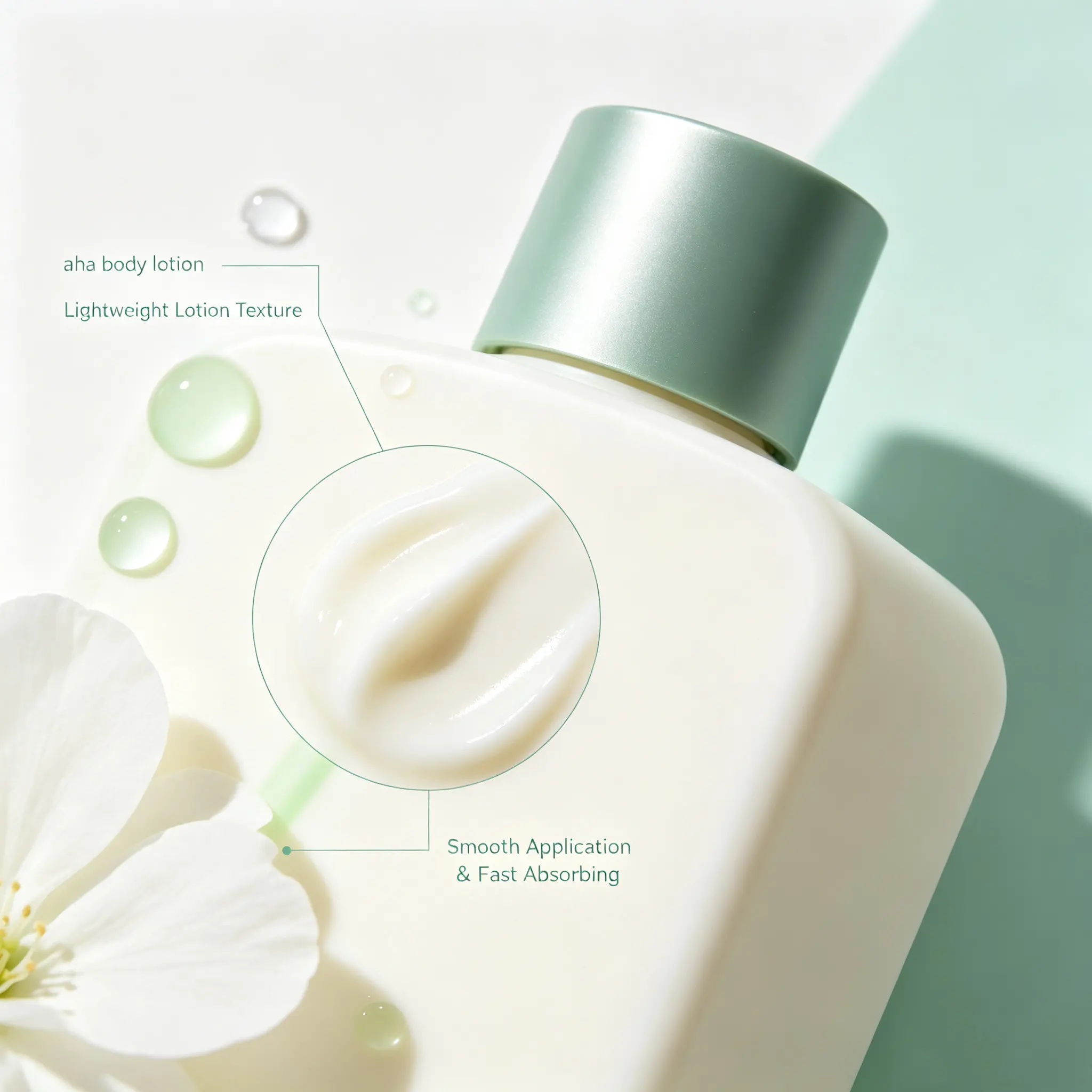 AHA Body Lotion, Gentle Exfoliating Moisturizing Body Lotion for Smooth, Soft and Radiant Skin Care