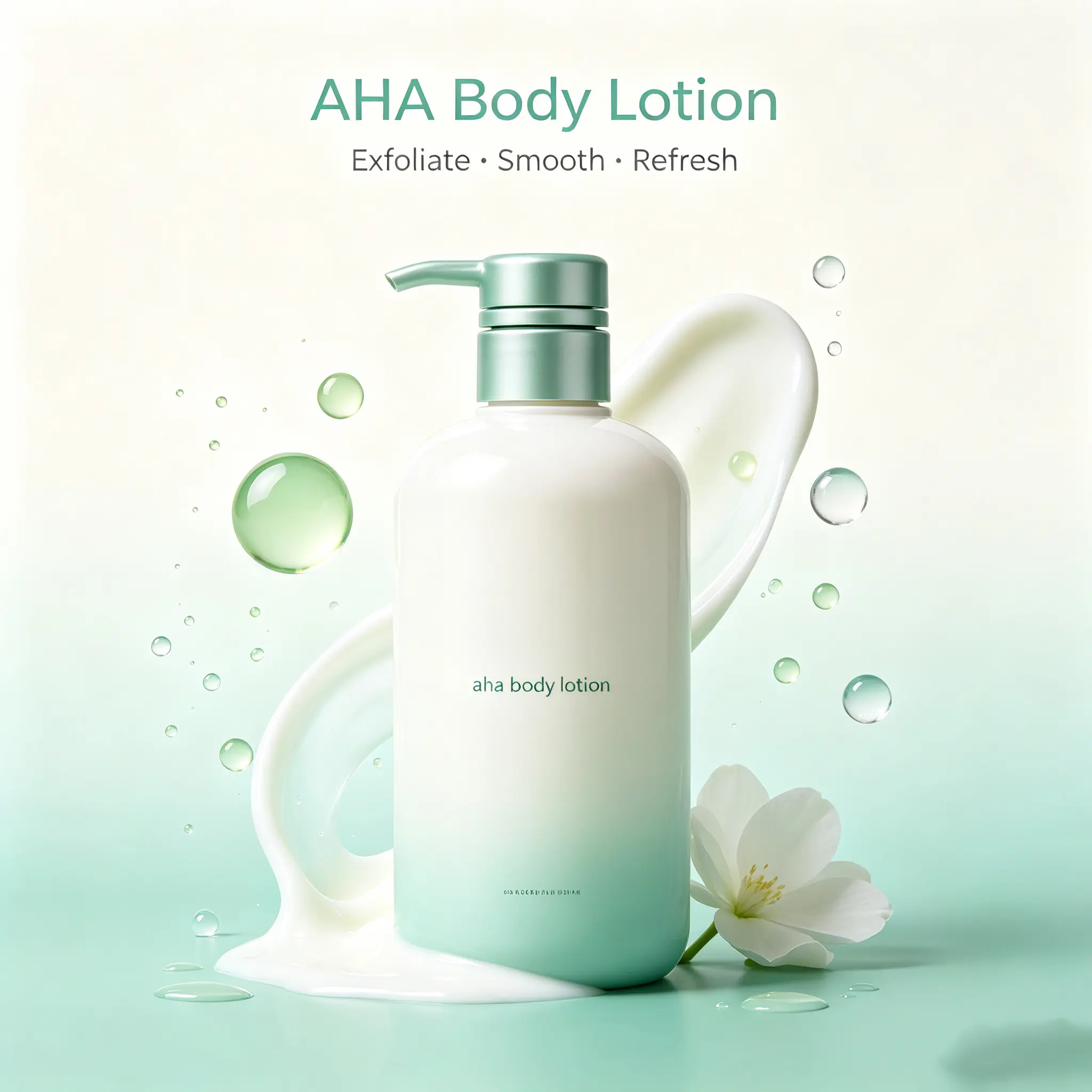AHA Body Lotion, Gentle Exfoliating Moisturizing Body Lotion for Smooth, Soft and Radiant Skin Care