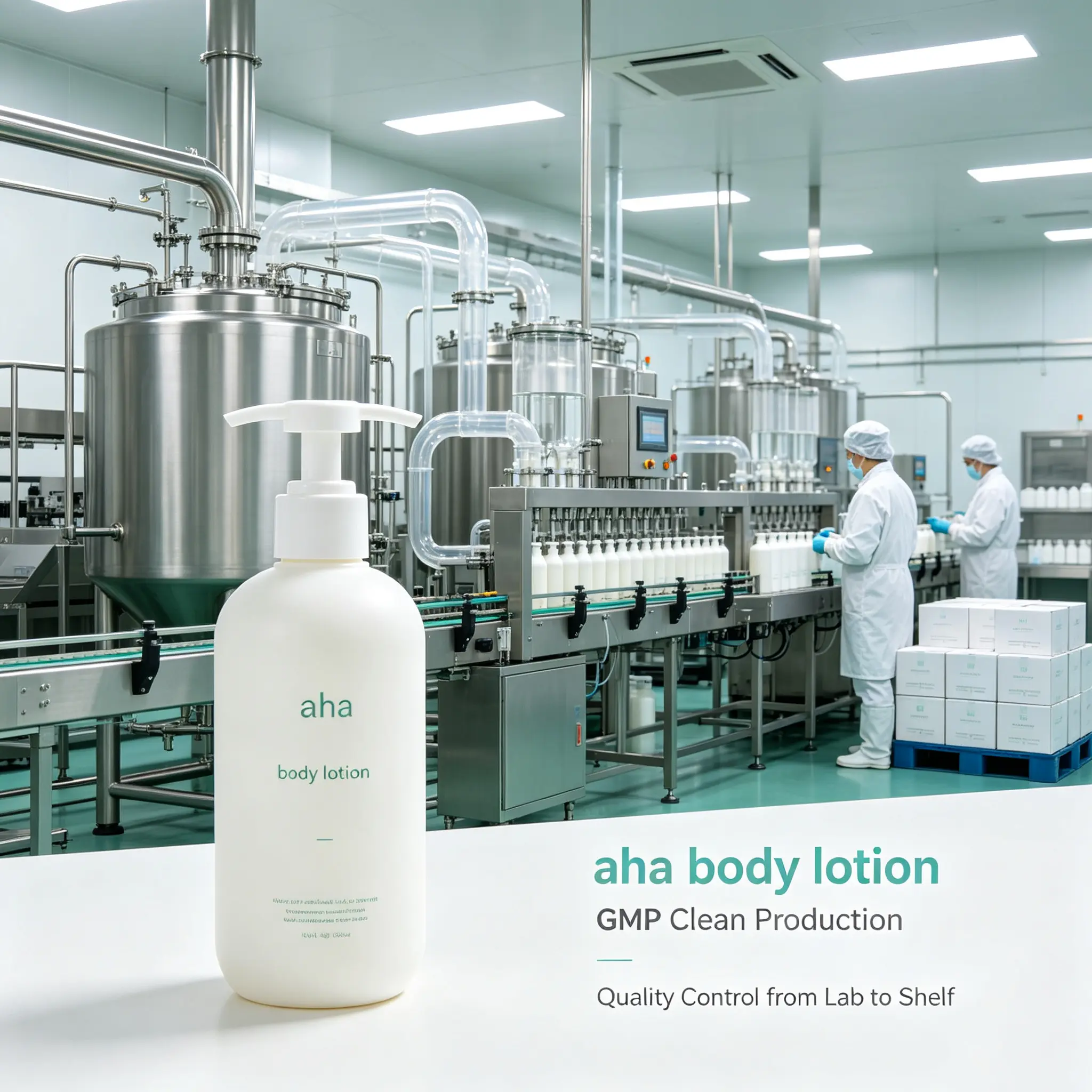 AHA Body Lotion, Gentle Exfoliating Moisturizing Body Lotion for Smooth, Soft and Radiant Skin Care