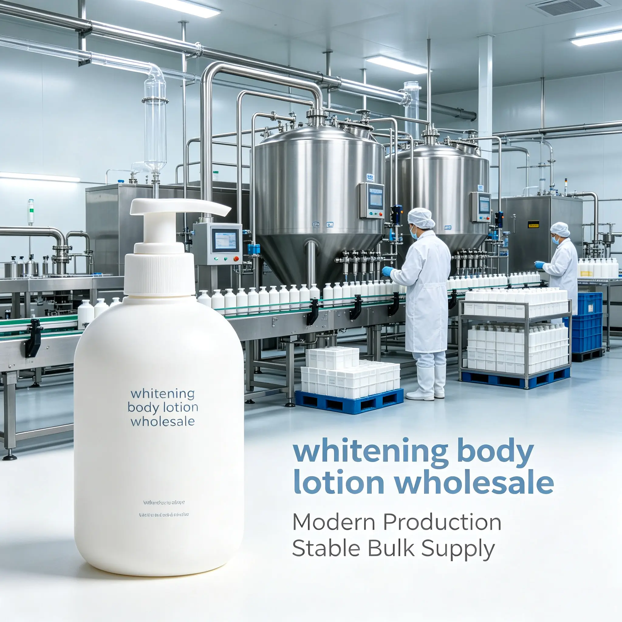 Whitening Body Lotion Wholesale, Brightening Moisturizing Body Lotion for Hotel, Spa and Bulk Skin Care Supply