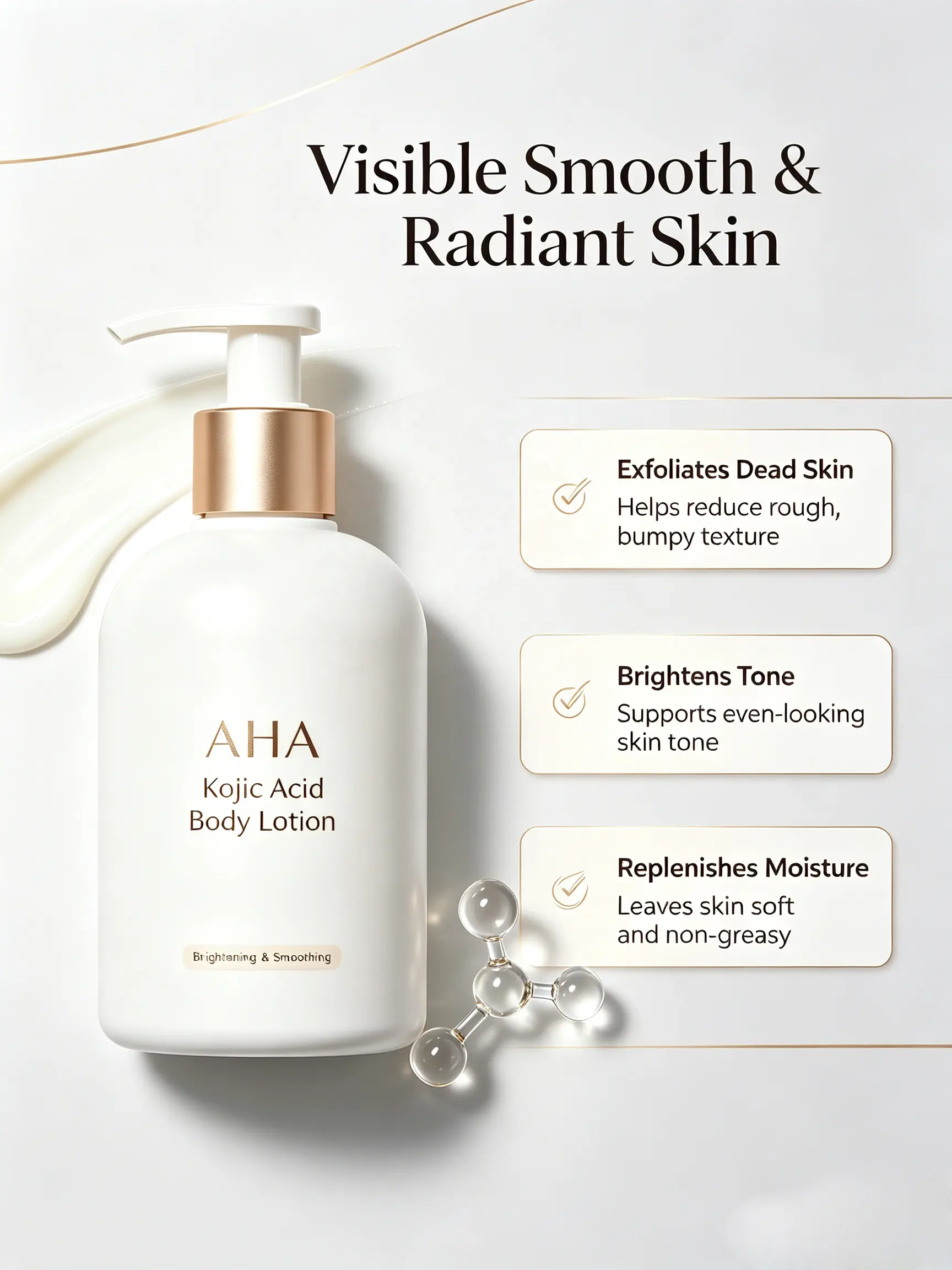 Nourishing Anti-Aging Lightening Vitamin C Shea Butter Body Lotion with Kojic Acid & AHA Whitening Body Lotion Wholesale