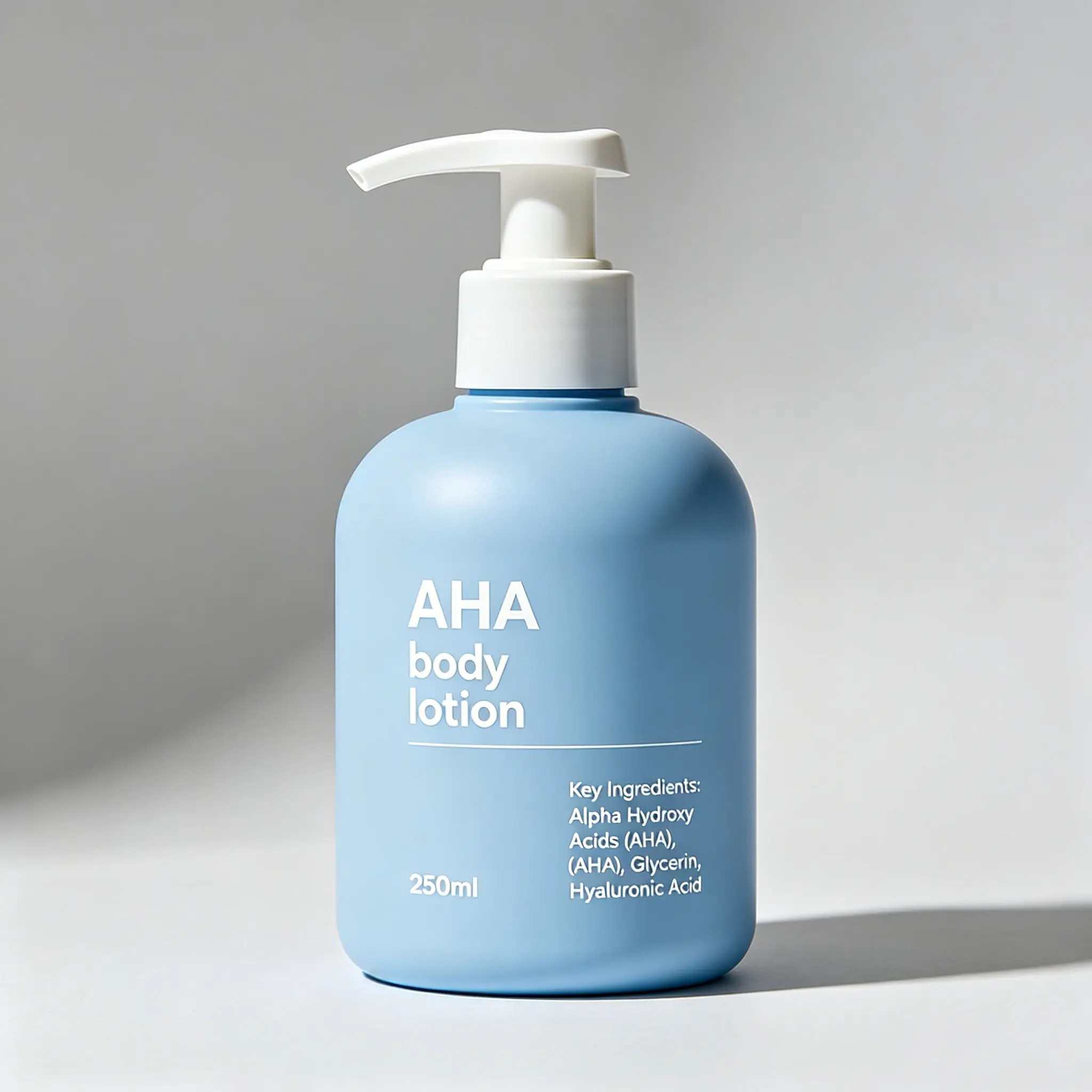 AHA Body Lotion Body Milk Private Label Skin Brightening Remove Dead Skin Improve Rough Chicken Skin Hydrating Soften Body Skin