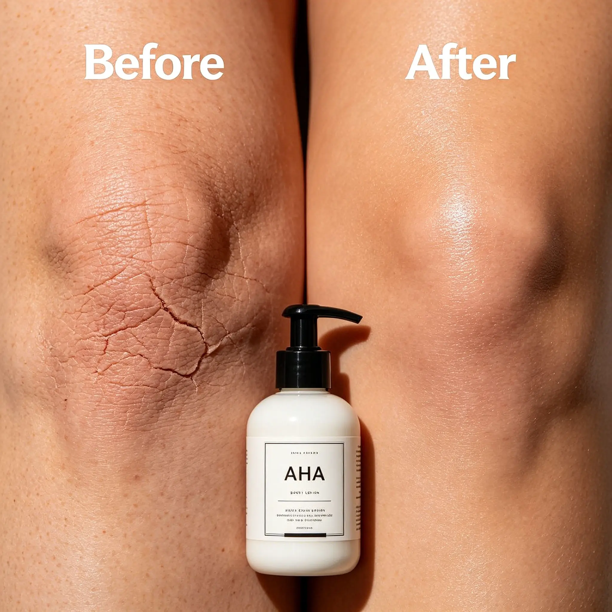 AHA Body Lotion Body Milk Private Label Skin Brightening Remove Dead Skin Improve Rough Chicken Skin Hydrating Soften Body Skin
