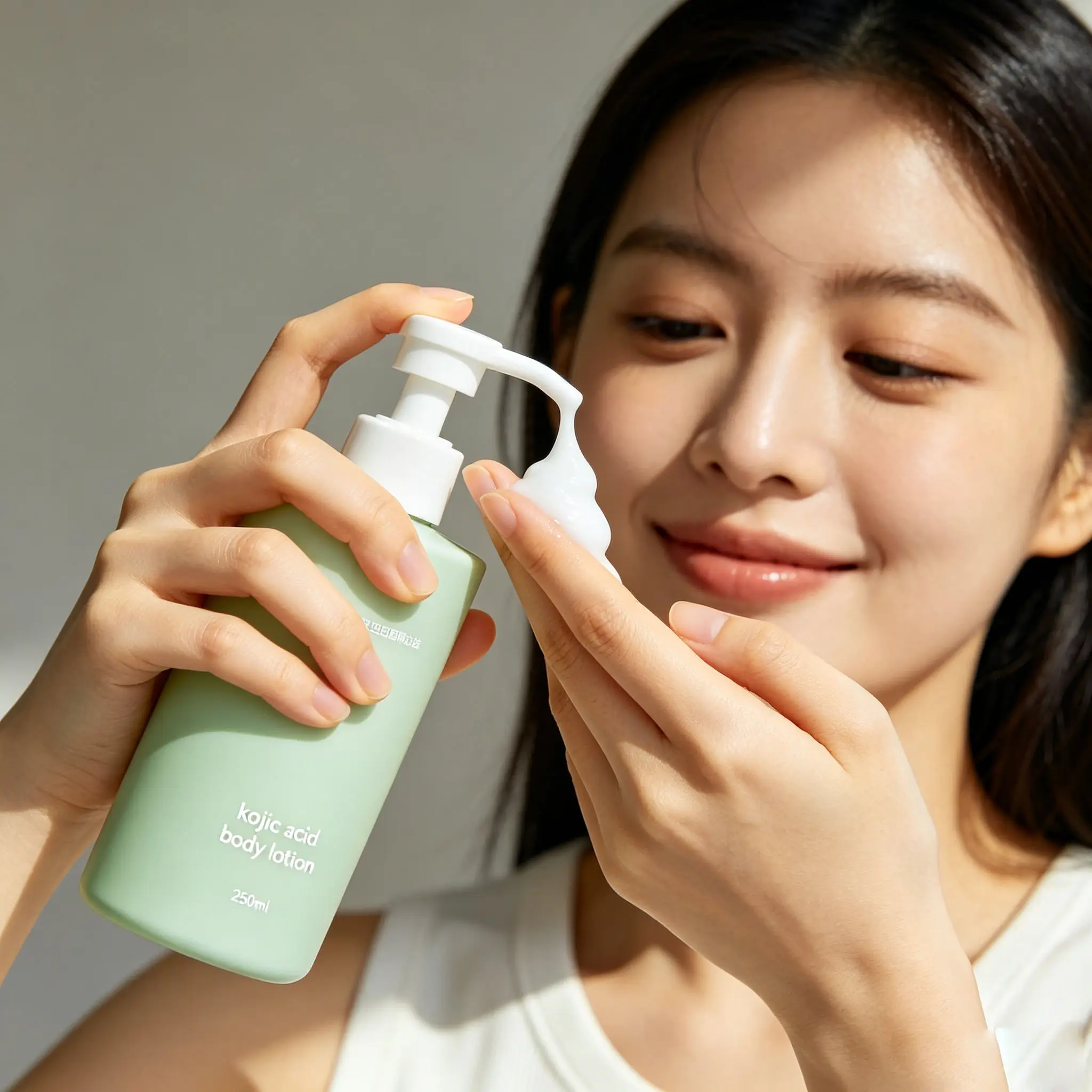 Kojic Acid Body Lotion Skin Lightening Body Cream Private Label Brightening Body Lotion Fade Dark Spots Hydrating Smooth Skin