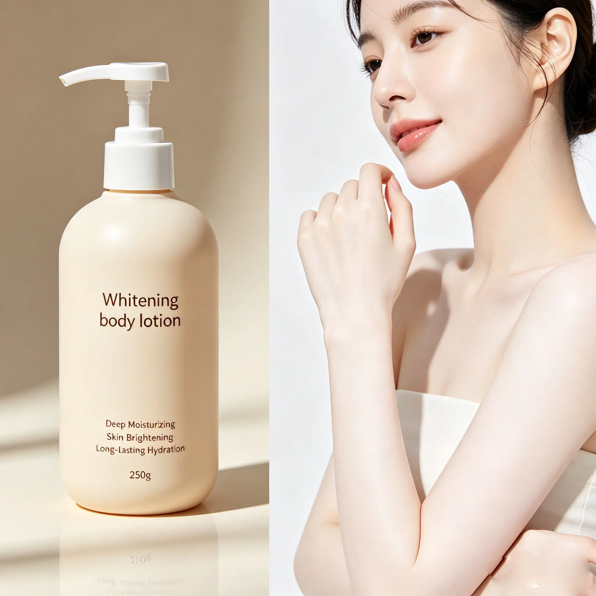 Whitening Body Lotion Wholesale Private Label Body Brightening Lotion Hydrating Skin Lightening Body Milk Fade Dark Spots