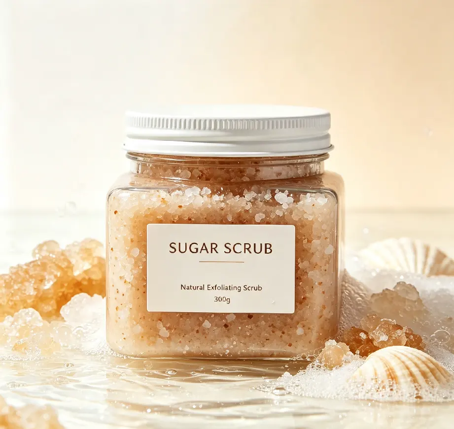 Vanilla Body Scrub, Exfoliating Sugar Scrub, Vegan, 18 Oz | Exfoliating & Nourishing with Shea Butter & Essential Sugar Scrub