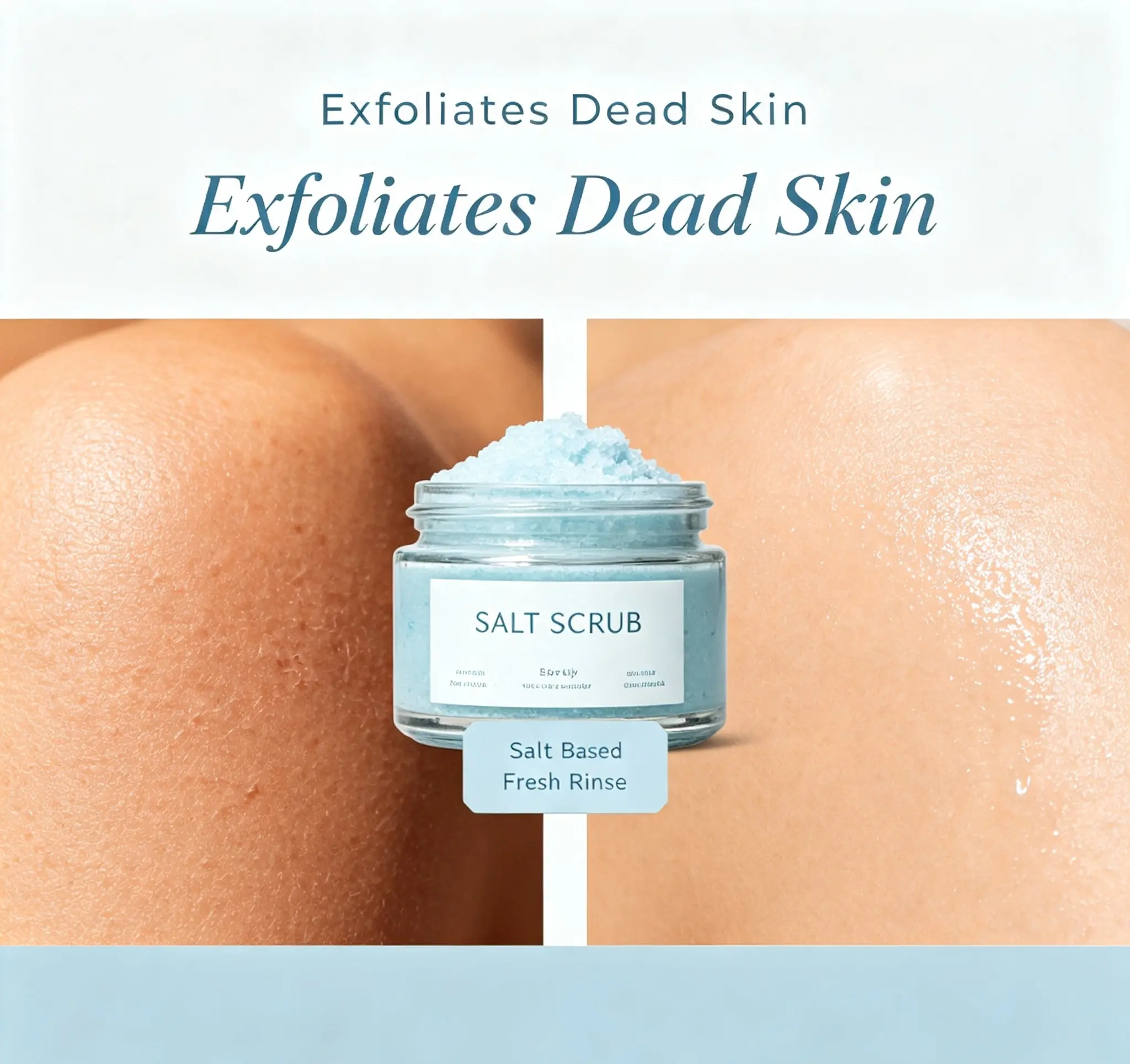 Salt Body Scrub - Moisturizing and Exfoliating Body, Face, Hand, Foot Scrub - Fights Stretch Marks, Fine Lines Salt Scrub