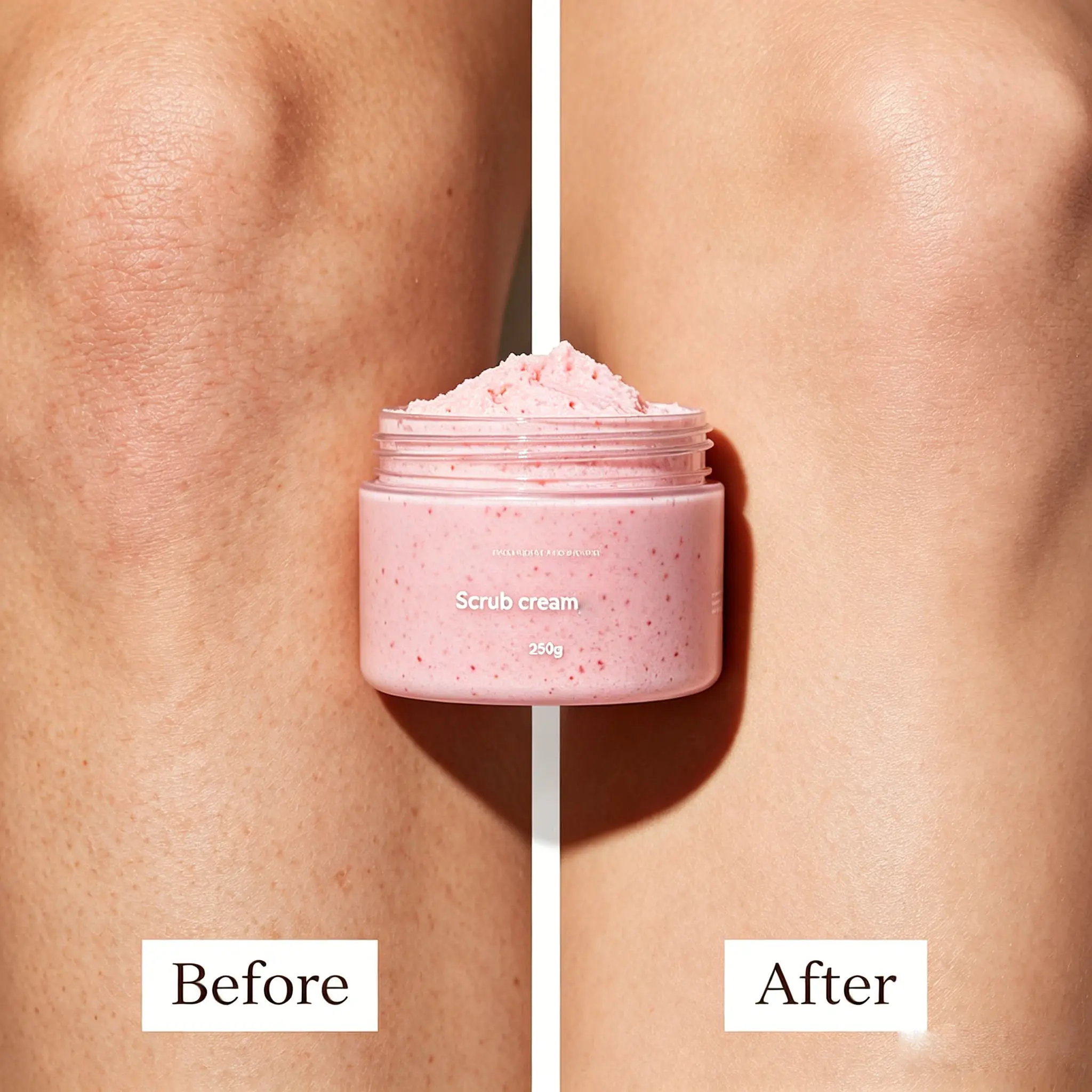 Pink Texture Scrub Cream Coffee Particle Scrub Cream Lychee Scrub Cream Moisturizing Exfoliator Bulk Customizable