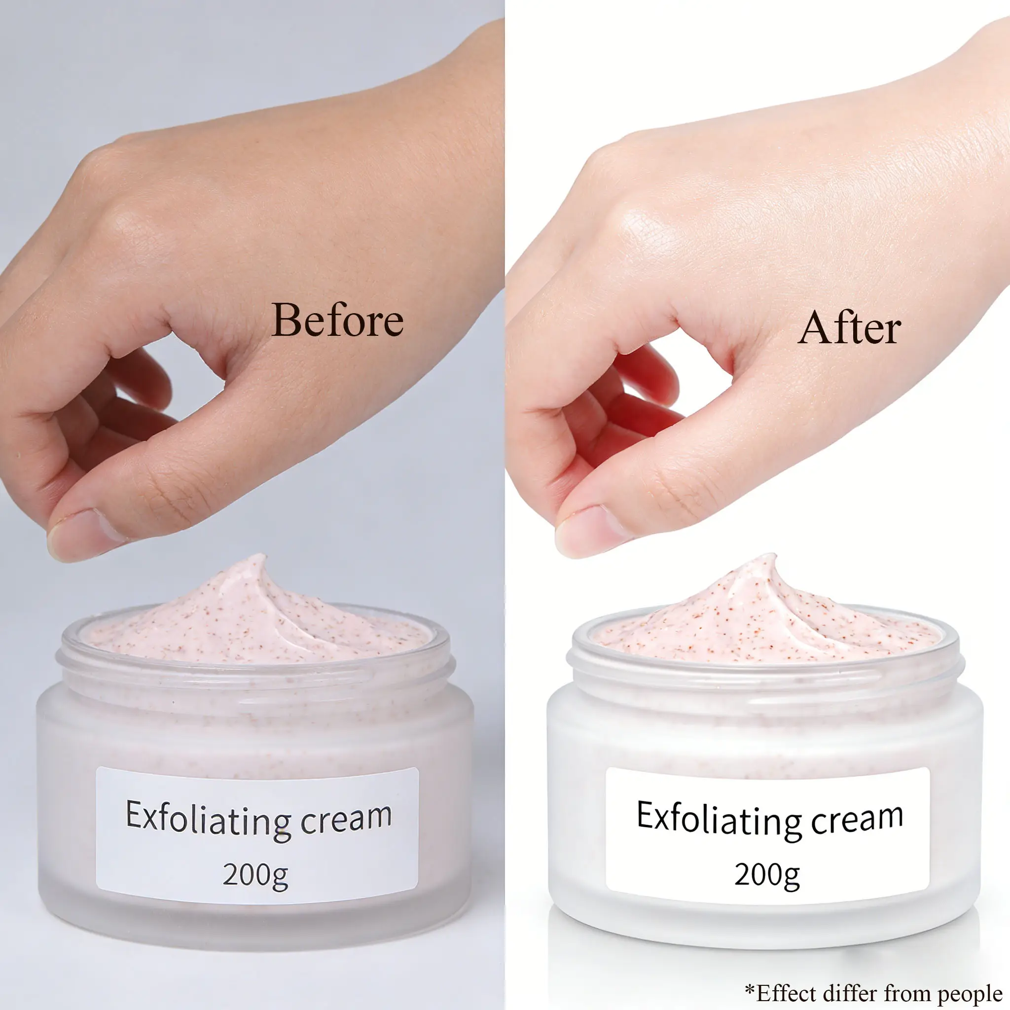 Exfoliating Cream Moisturizing Cream Scrub for Skin Brightening & Smoothing