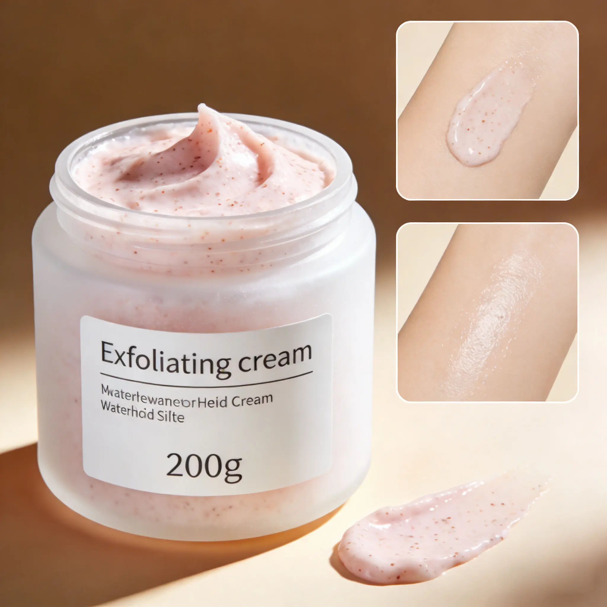 Exfoliating Cream Moisturizing Cream Scrub for Skin Brightening & Smoothing