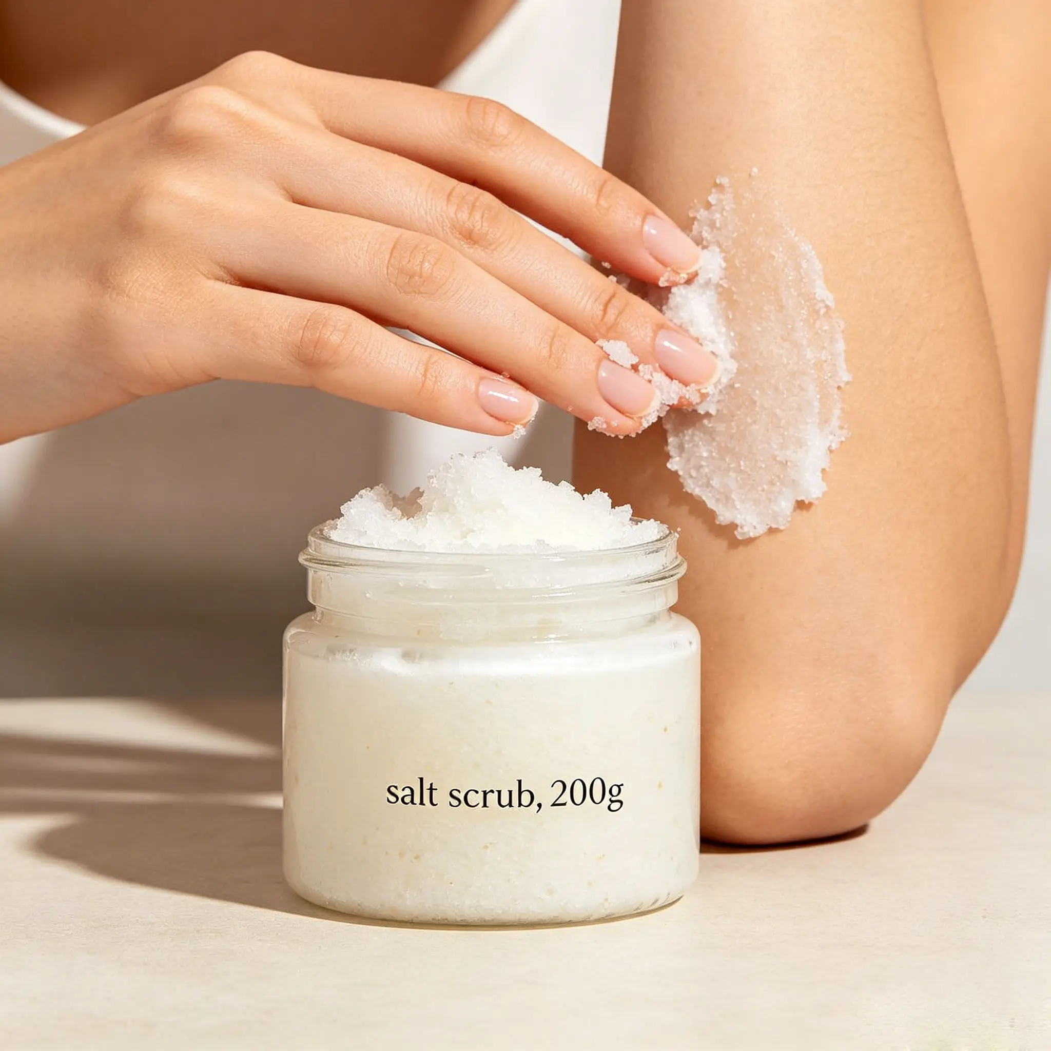 Natural Mineral Salt Scrub Exfoliating Salt Scrub Deep Cleansing Salt Scrub Moisturizing Body Exfoliator Bulk Customizable