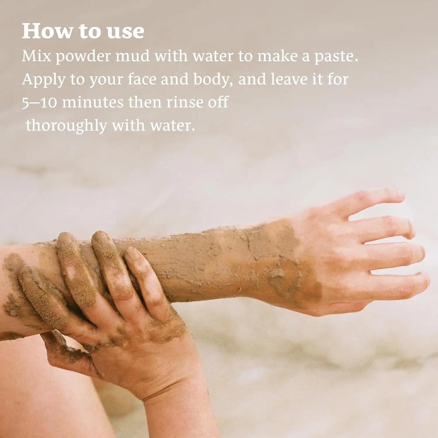 Dead Sea Mud Powder 100% Pure Cosmetic Clay Powder Rich in Minerals Gentle Face Exfoliator Powder Mineral Mud Body Scrub