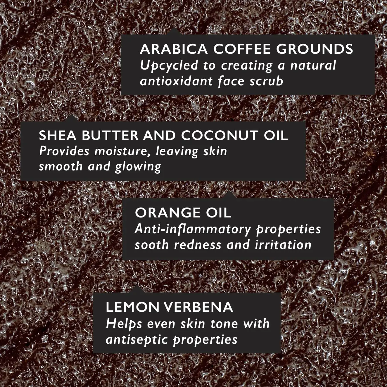 Arabica Coffee Body Scrub Moisturizing and Exfoliating for Body, Face, Hand, Foot Fights Stretch Marks, Fine Coffee Scrub