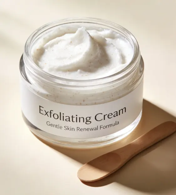 Exfoliating Body Cream with Natural Ingredients (Salt & Lemon) for OEM Private Label