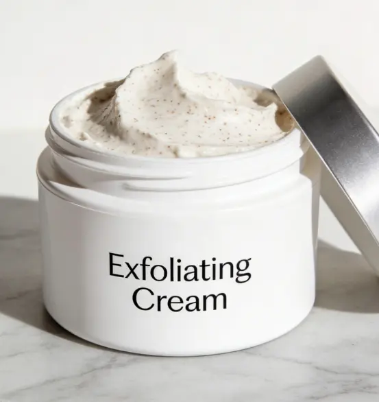 Exfoliating Body Cream with Natural Ingredients (Salt & Lemon) for OEM Private Label