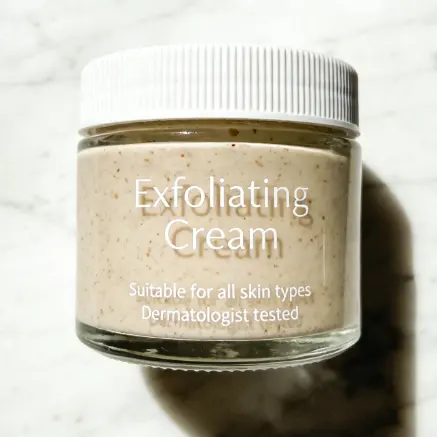 Exfoliating Body Cream with Natural Ingredients (Salt & Lemon) for OEM Private Label