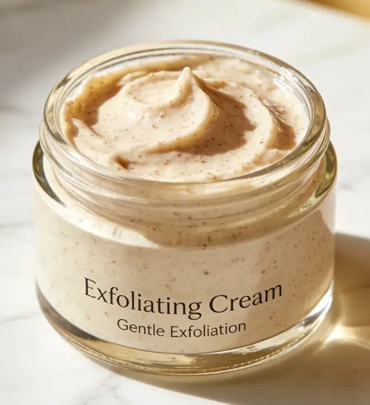 Exfoliating Body Cream with Natural Ingredients (Salt & Lemon) for OEM Private Label