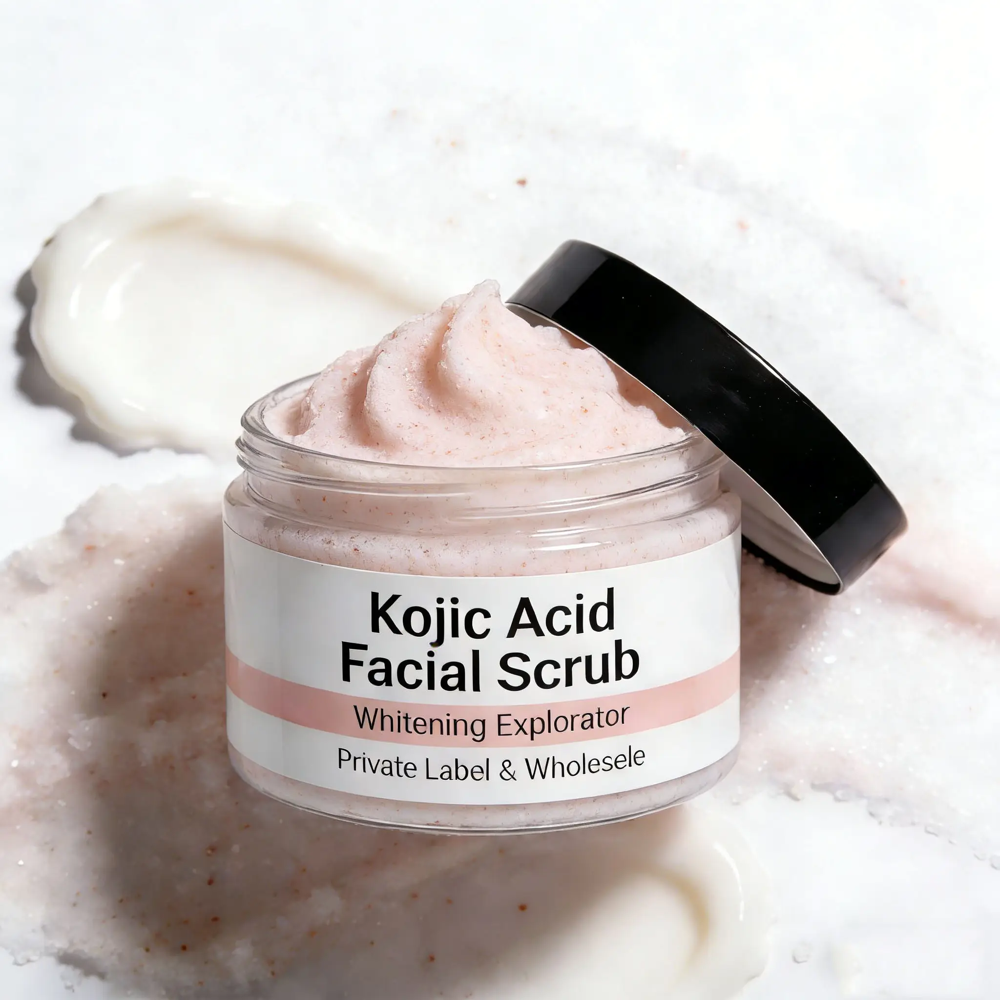 Kojic Acid Facial Scrub Body Whitening Exfoliator for Private Label & Wholesale