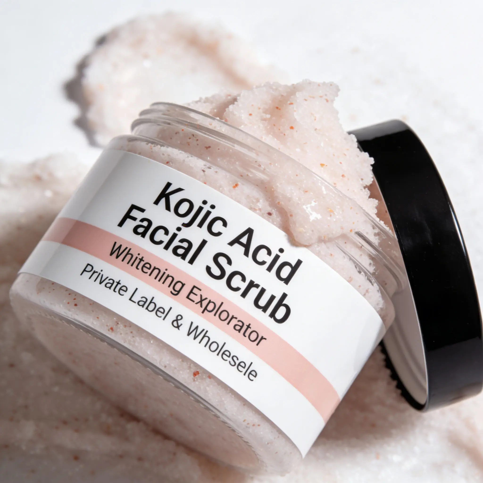 Kojic Acid Facial Scrub Body Whitening Exfoliator for Private Label & Wholesale